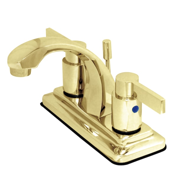 Kingston Brass 4" Centerset Bathroom Faucet, Polished Brass KB4642NDL - main